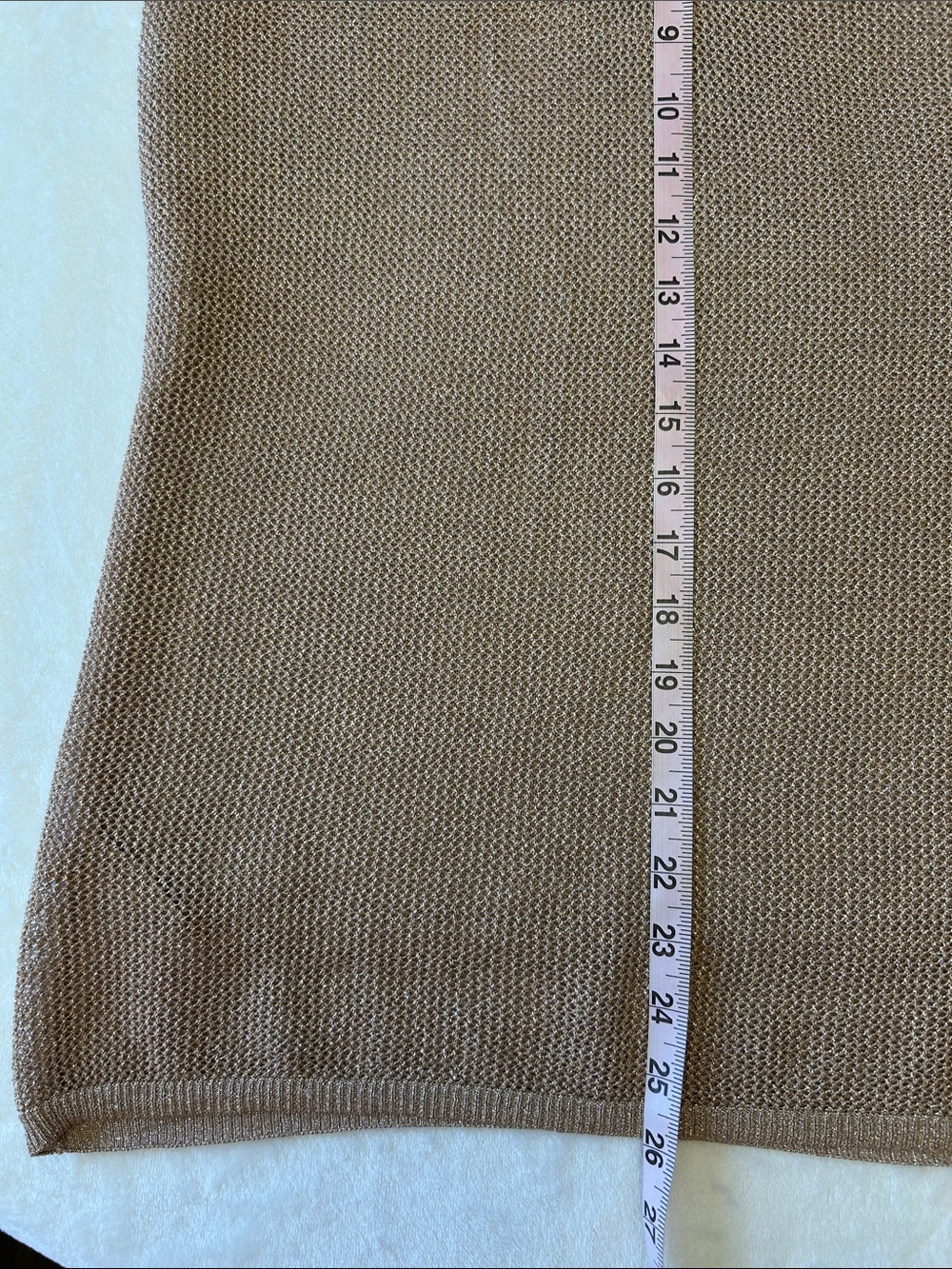 White House Black Market Rose Gold Sweater Size M - Picture 5 of 6